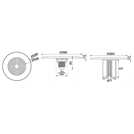 Lampa basenowa LED PHJ-FC-PC260-2  18 / 25 / 35 / 40 Watt, dowolny kolor+ RGB